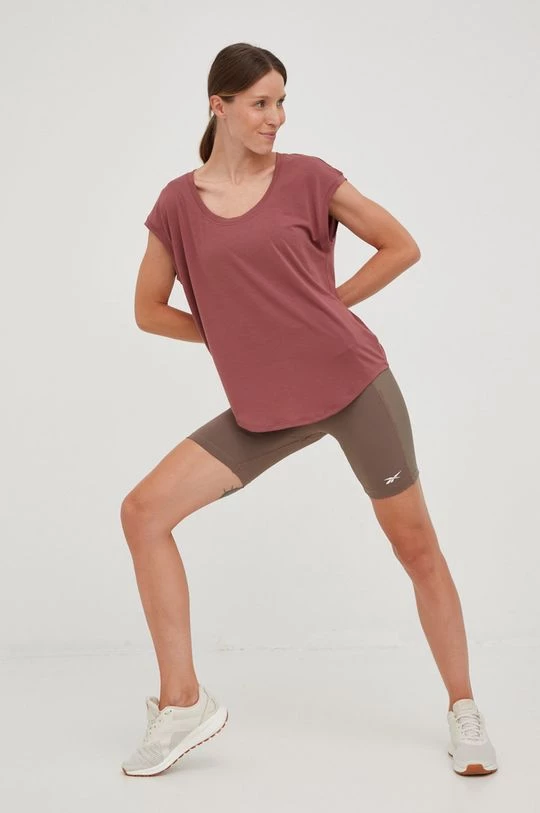 Γυναικεία Σορτς γιόγκα Reebok καφέ, 2 Γυναικεία Σορτς γιόγκα Reebok καφέ, - Image 2