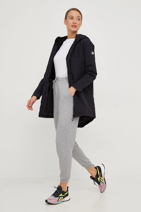 Γυναικεία Μακριά μπουφάν Μπουφάν Reebok μαύρο, 2 Γυναικεία Μακριά μπουφάν Μπουφάν Reebok μαύρο, - Image 2