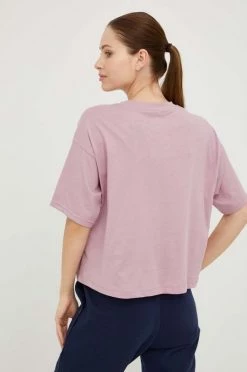 Γυναικεία Κοντομάνικο Βαμβακερό μπλουζάκι Reebok μοβ -Reebok Εκπτώσεις unnamed file 3111