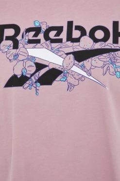 Γυναικεία Κοντομάνικο Βαμβακερό μπλουζάκι Reebok μοβ -Reebok Εκπτώσεις unnamed file 3113