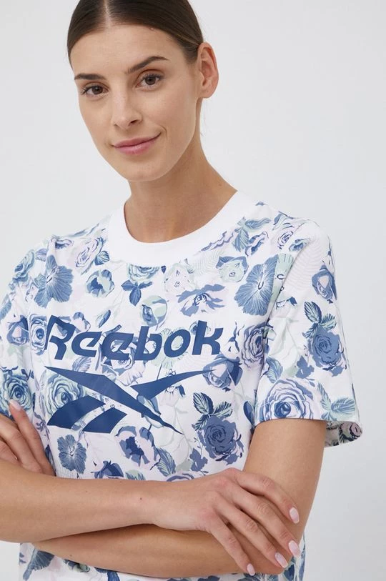 Γυναικεία Κοντομάνικο Μπλουζάκι Reebok χρώμα: άσπρο 1 Γυναικεία Κοντομάνικο Μπλουζάκι Reebok χρώμα: άσπρο