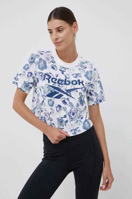 Γυναικεία Κοντομάνικο Μπλουζάκι Reebok χρώμα: άσπρο 2 Γυναικεία Κοντομάνικο Μπλουζάκι Reebok χρώμα: άσπρο - Image 2