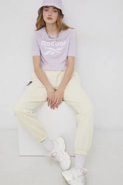 Γυναικεία Κοντομάνικο Μπλουζάκι Reebok χρώμα: ροζ