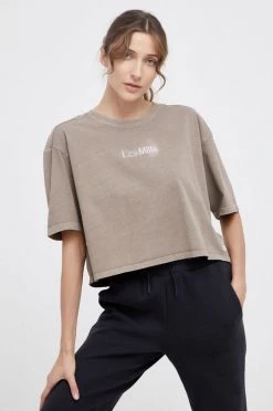 Γυναικεία Κοντομάνικο Μπλουζάκι Reebok χρώμα: γκρι