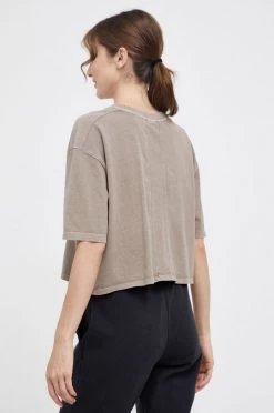 Γυναικεία Κοντομάνικο Μπλουζάκι Reebok χρώμα: γκρι -Reebok Εκπτώσεις unnamed file 3363