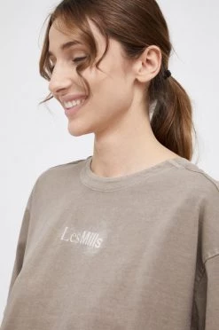 Γυναικεία Κοντομάνικο Μπλουζάκι Reebok χρώμα: γκρι -Reebok Εκπτώσεις unnamed file 3364