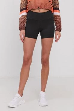 Γυναικεία Σορτς Reebok χρώμα: μαύρο