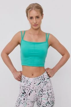 Γυναικεία Αμάνικος Top Reebok χρώμα: πράσινο