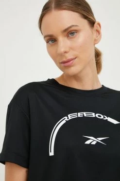 Γυναικεία Κοντομάνικο Μπλουζάκι για τρέξιμο Reebok Workout Ready μαύρο -Reebok Εκπτώσεις unnamed file 3487