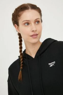 Γυναικεία Χωρίς φερμουάρ Μπλούζα Reebok μαύρο, -Reebok Εκπτώσεις unnamed file 353