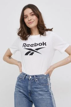 Γυναικεία Κοντομάνικο Μπλουζάκι Reebok χρώμα: άσπρο
