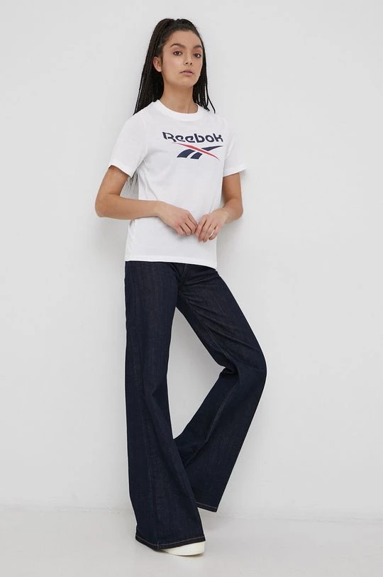 Γυναικεία Κοντομάνικο Μπλουζάκι Reebok άσπρο 2 Γυναικεία Κοντομάνικο Μπλουζάκι Reebok άσπρο - Image 2