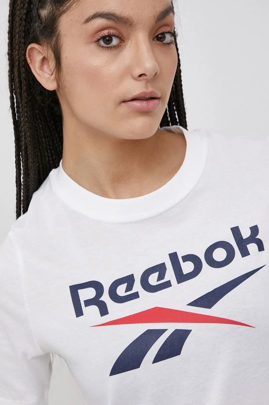 Γυναικεία Κοντομάνικο Μπλουζάκι Reebok άσπρο 4 Γυναικεία Κοντομάνικο Μπλουζάκι Reebok άσπρο - Image 4