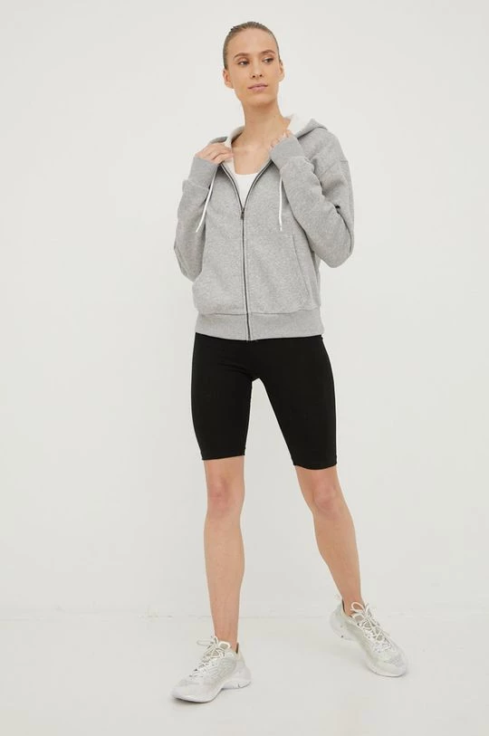 Γυναικεία Με φερμουάρ Μπλούζα Reebok γκρι, 2 Γυναικεία Με φερμουάρ Μπλούζα Reebok γκρι, - Image 2