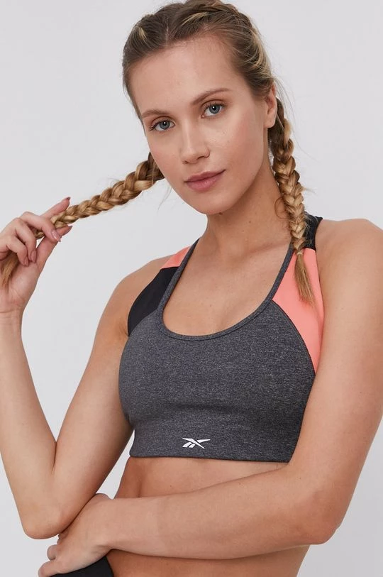 Γυναικεία Αθλητικά σουτιέν Reebok - Αθλητικό σουτιέν γκρί 4 Γυναικεία Αθλητικά σουτιέν Reebok - Αθλητικό σουτιέν γκρί - Image 4