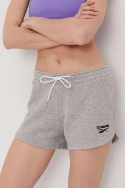 Γυναικεία Σορτς Reebok χρώμα: γκρι
