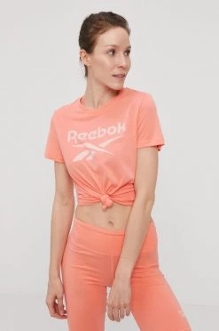 Γυναικεία Κοντομάνικο Μπλουζάκι Reebok χρώμα: ροζ