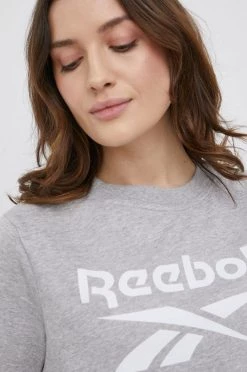 Γυναικεία Κοντομάνικο Μπλουζάκι Reebok χρώμα: γκρι -Reebok Εκπτώσεις unnamed file 3693
