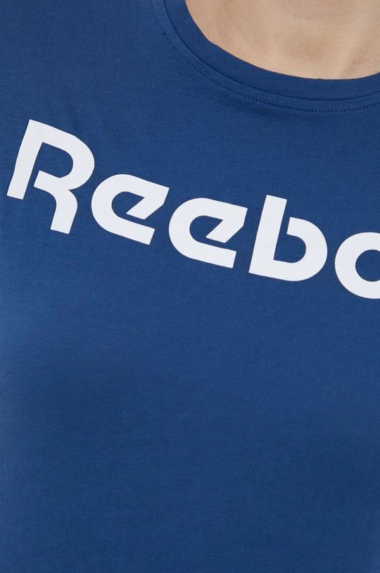 Γυναικεία Κοντομάνικο Βαμβακερό μπλουζάκι Reebok μπλε 4 Γυναικεία Κοντομάνικο Βαμβακερό μπλουζάκι Reebok μπλε - Image 4