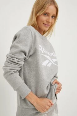 Γυναικεία Χωρίς φερμουάρ Μπλούζα Reebok γκρι, -Reebok Εκπτώσεις unnamed file 372