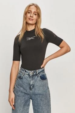 Γυναικεία Κοντομάνικο Reebok - Μπλουζάκι μαύρο