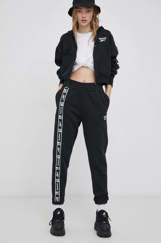 Γυναικεία Παντελόνια φόρμας Παντελόνι Reebok χρώμα: μαύρο 1 Γυναικεία Παντελόνια φόρμας Παντελόνι Reebok χρώμα: μαύρο