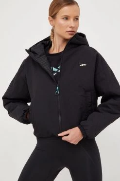 Γυναικεία Κοντά μπουφάν Μπουφάν Reebok μαύρο,