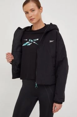 Γυναικεία Κοντά μπουφάν Μπουφάν Reebok μαύρο, -Reebok Εκπτώσεις unnamed file 46