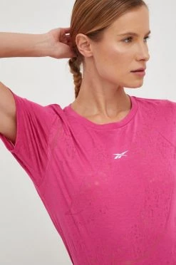 Γυναικεία Κοντομάνικο Μπλουζάκι προπόνησης Reebok Burnout ροζ -Reebok Εκπτώσεις unnamed file 555