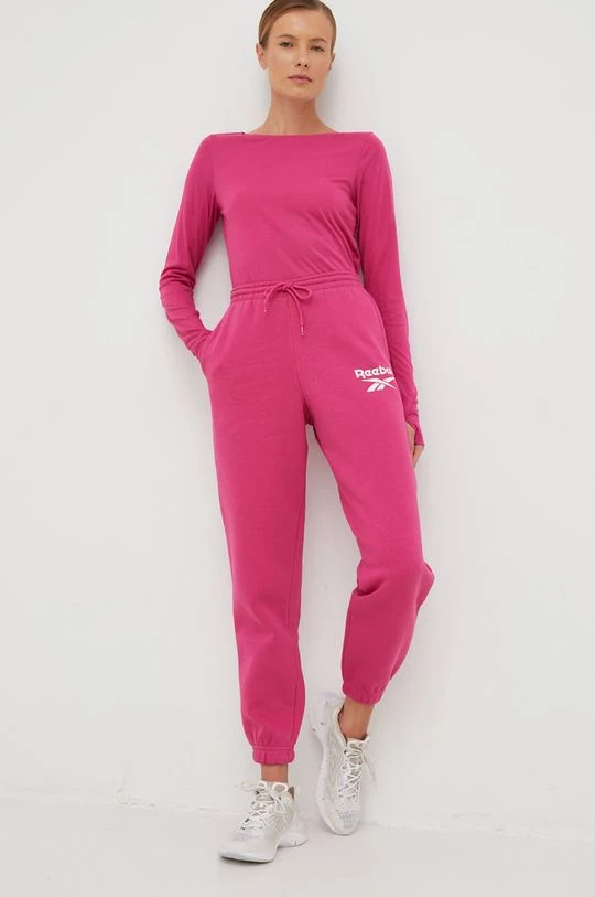 Γυναικεία Παντελόνια φόρμας Παντελόνι φόρμας Reebok ροζ 1 Γυναικεία Παντελόνια φόρμας Παντελόνι φόρμας Reebok ροζ
