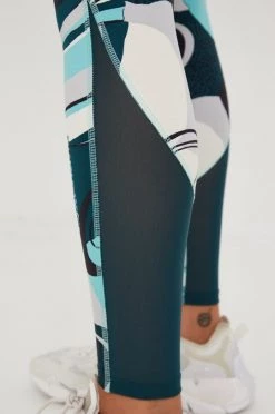 Γυναικεία Κολάν προπόνησης Reebok Perform , χρώμα: πράσινο -Reebok Εκπτώσεις unnamed file 619