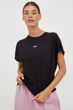 Γυναικεία Κοντομάνικο Μπλουζάκι προπόνησης Reebok μαύρο