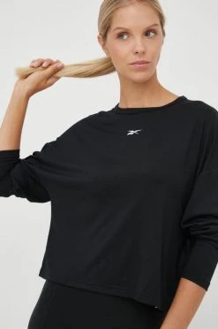 Γυναικεία Μακρυμάνικο Longsleeve Reebok μαύρο