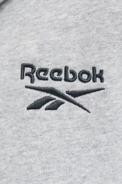 Γυναικεία Με φερμουάρ Μπλούζα Reebok γκρι, -Reebok Εκπτώσεις unnamed file 774