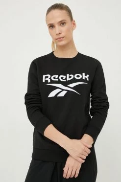 Γυναικεία Χωρίς φερμουάρ Μπλούζα Reebok μαύρο,