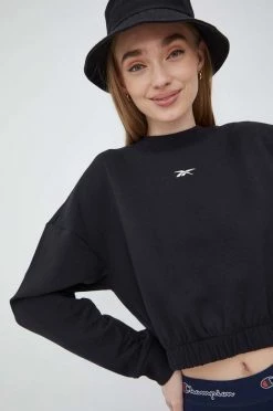 Γυναικεία Χωρίς φερμουάρ Μπλούζα Reebok μαύρο, -Reebok Εκπτώσεις unnamed file 844