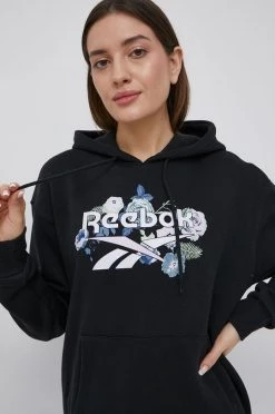 Γυναικεία Χωρίς φερμουάρ Μπλούζα Reebok χρώμα: μαύρο, -Reebok Εκπτώσεις unnamed file 869