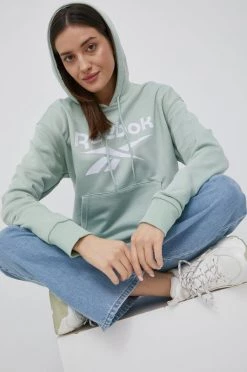 Γυναικεία Χωρίς φερμουάρ Μπλούζα Reebok χρώμα: πράσινο,