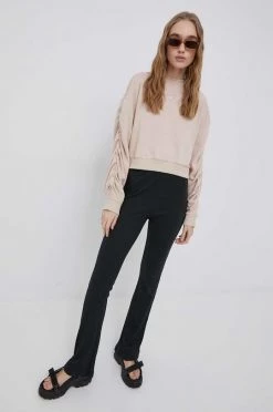 Γυναικεία Χωρίς φερμουάρ Μπλούζα Reebok χρώμα: μπεζ,