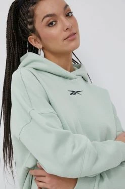 Γυναικεία Χωρίς φερμουάρ Μπλούζα Reebok χρώμα: πράσινο, -Reebok Εκπτώσεις unnamed file 889