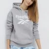 Γυναικεία Χωρίς φερμουάρ Μπλούζα Reebok χρώμα: γκρι