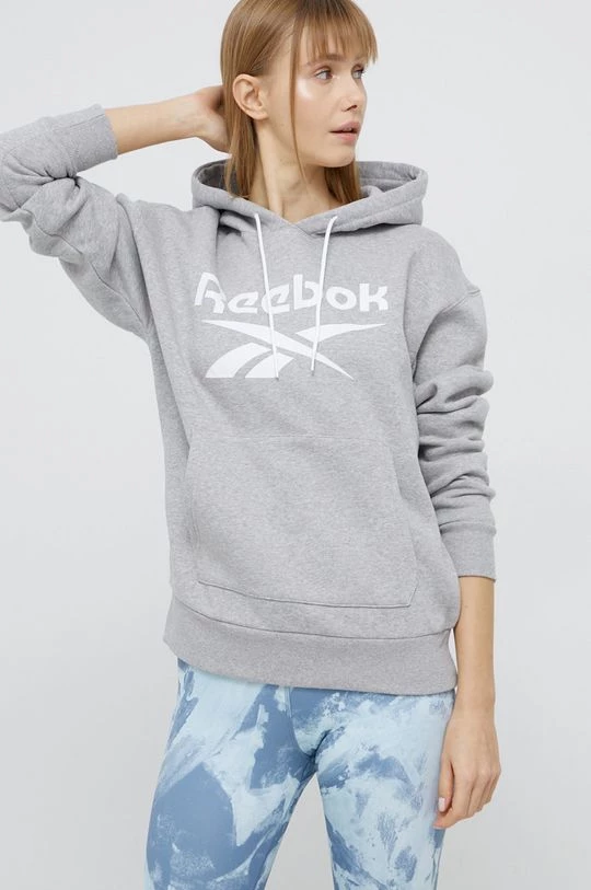 Γυναικεία Χωρίς φερμουάρ Μπλούζα Reebok χρώμα: γκρι 4 Γυναικεία Χωρίς φερμουάρ Μπλούζα Reebok χρώμα: γκρι - Image 4