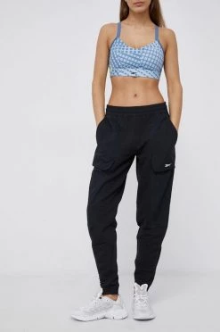 Γυναικεία Παντελόνια φόρμας Παντελόνι Reebok χρώμα: μαύρο