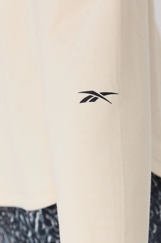 Γυναικεία Χωρίς φερμουάρ Μπλούζα Reebok χρώμα: κρεμ 5 Γυναικεία Χωρίς φερμουάρ Μπλούζα Reebok χρώμα: κρεμ - Image 5